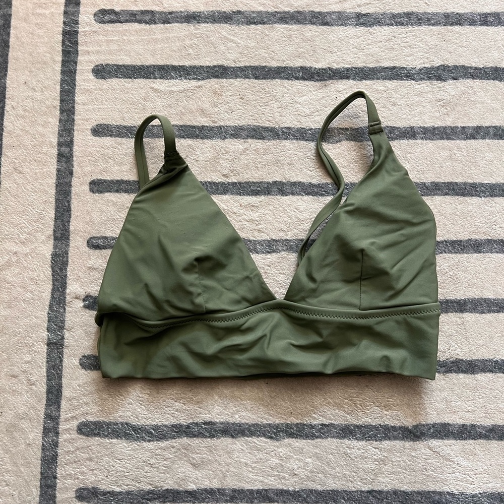 Olive Green Women's swim top